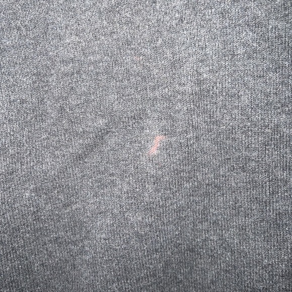 VTG Polo Ralph Lauren Sweater Men's Size L Gray/Blue Pony Shawl Collar Pullover - Picture 5 of 9